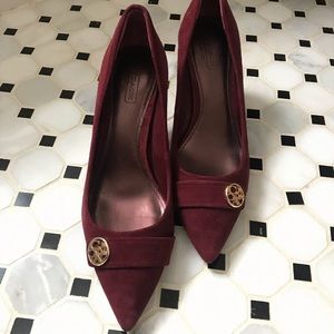 Coach Maroon Pumps